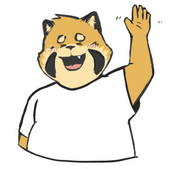 Waving Scott sticker