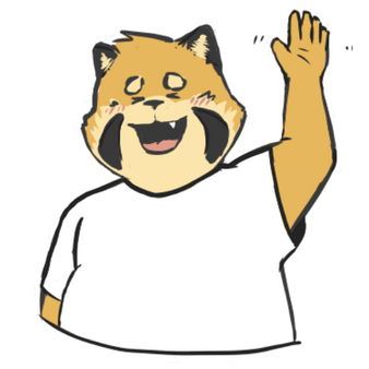 Waving Scott sticker